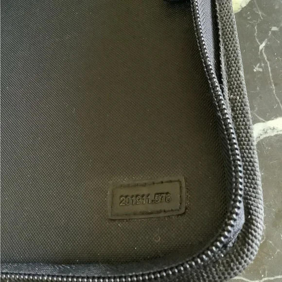 Franklin covey black nylon leather pocketed 6 ring binder planner 9.5x7.5